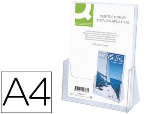 Expositor secretaria q-connect metracrilato din a4 , Q-connect , 39944 , 5705831041851